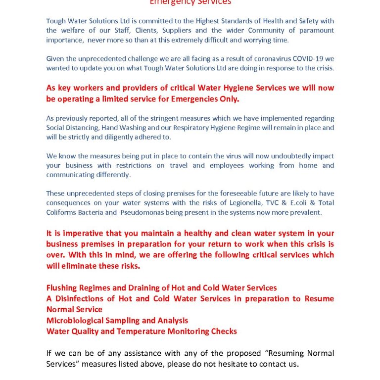 24-3-2020 – March Newsletter Update